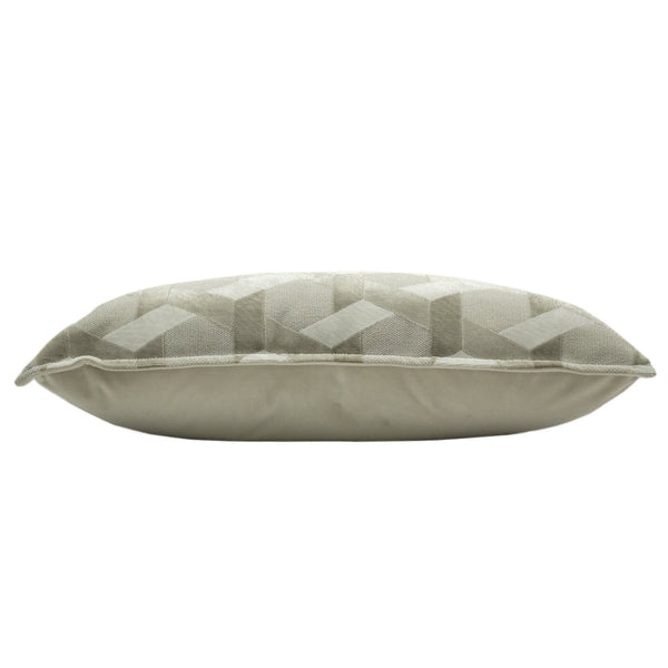 Delano 40x60 Feather Filled Cushion Ivory/taupe - Canwell Interiors Limited - Riva