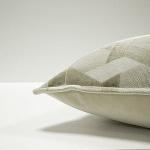 Delano 40x60 Feather Filled Cushion Ivory/taupe - Canwell Interiors Limited - Riva