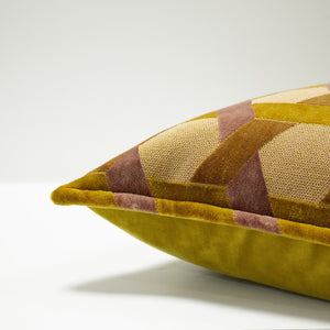 Delano 40x60 Feather Filled Cushion Ochre/blush - Canwell Interiors Limited - Riva