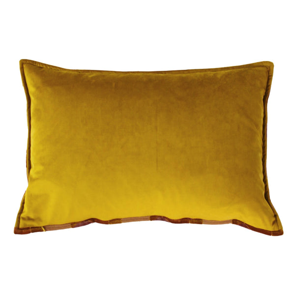 Delano 40x60 Feather Filled Cushion Ochre/blush - Canwell Interiors Limited - Riva