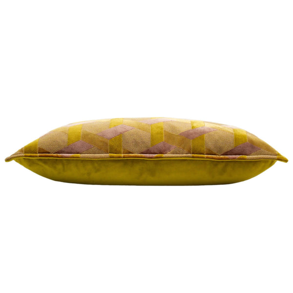 Delano 40x60 Feather Filled Cushion Ochre/blush - Canwell Interiors Limited - Riva
