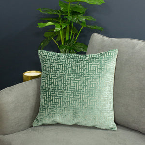 Delphi 45x45 Feather Filled Cushion Mint - Canwell Interiors Limited - Riva