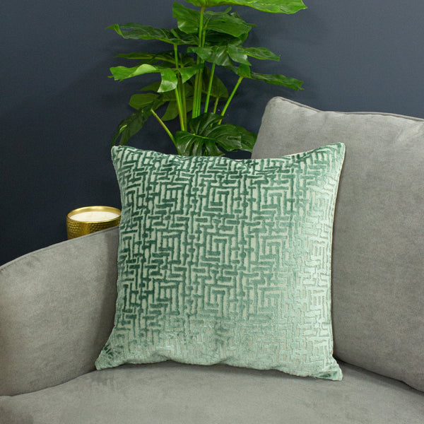 Delphi 45x45 Feather Filled Cushion Mint - Canwell Interiors Limited - Riva