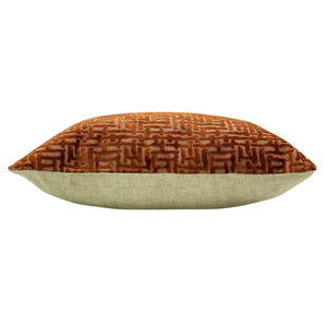 Delphi 45x45 Feather Filled Cushion Rust - Canwell Interiors Limited - Riva