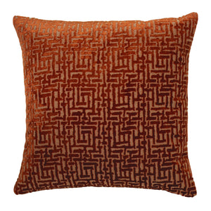 Delphi 45x45 Feather Filled Cushion Rust - Canwell Interiors Limited - Riva