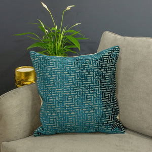 Delphi 45x45 Feather Filled Cushion Teal - Canwell Interiors Limited - Riva