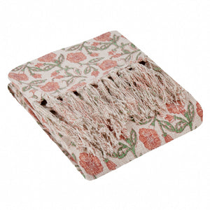 Delphine 130x170 Throw Coral - Canwell Interiors Limited - Riva