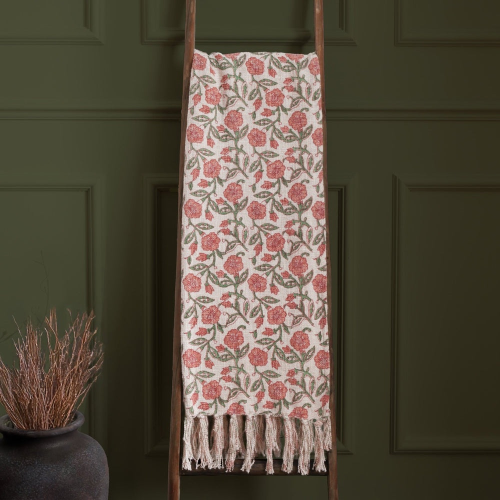 Delphine 130x170 Throw Coral - Canwell Interiors Limited - Riva