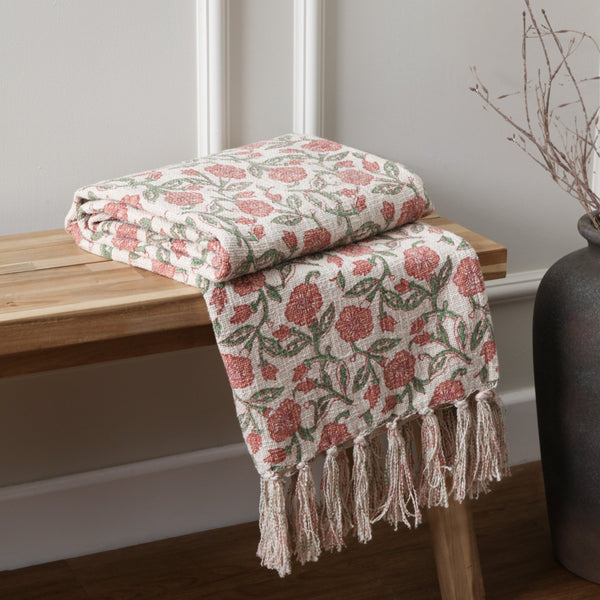 Delphine 130x170 Throw Coral - XShowhome Limited - Riva