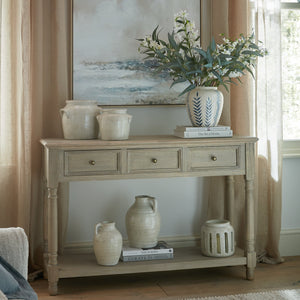 Delphine Collection 3 Drawer Console With Shelf - Canwell Interiors Limited - Hills