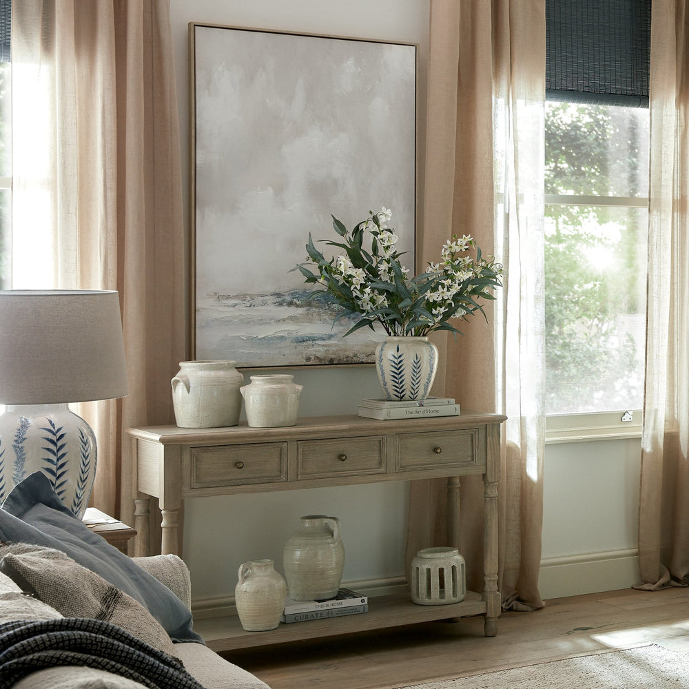 Delphine Collection 3 Drawer Console With Shelf - Canwell Interiors Limited - Hills