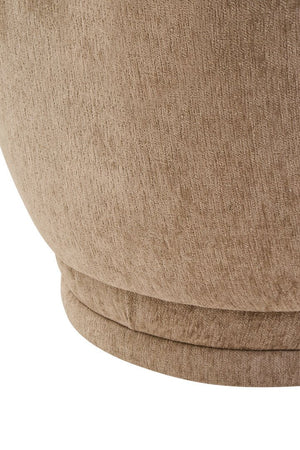 Delray Deep Stone Chenille Curved Chair - Canwell Interiors Limited - Xshowhome