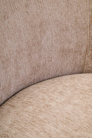 Delray Deep Stone Chenille Curved Chair - Canwell Interiors Limited - Xshowhome