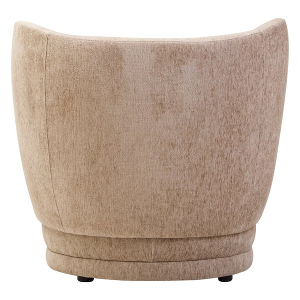 Delray Deep Stone Chenille Curved Chair - Canwell Interiors Limited - Xshowhome