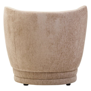 Delray Deep Stone Chenille Curved Chair - XShowhome Limited - Xshowhome