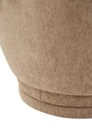 Delray Deep Stone Chenille Curved Chair - XShowhome Limited - Xshowhome