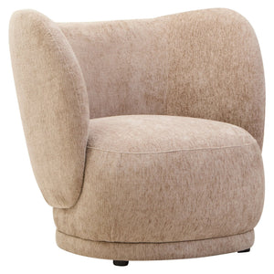 Delray Deep Stone Chenille Curved Chair - XShowhome Limited - Xshowhome