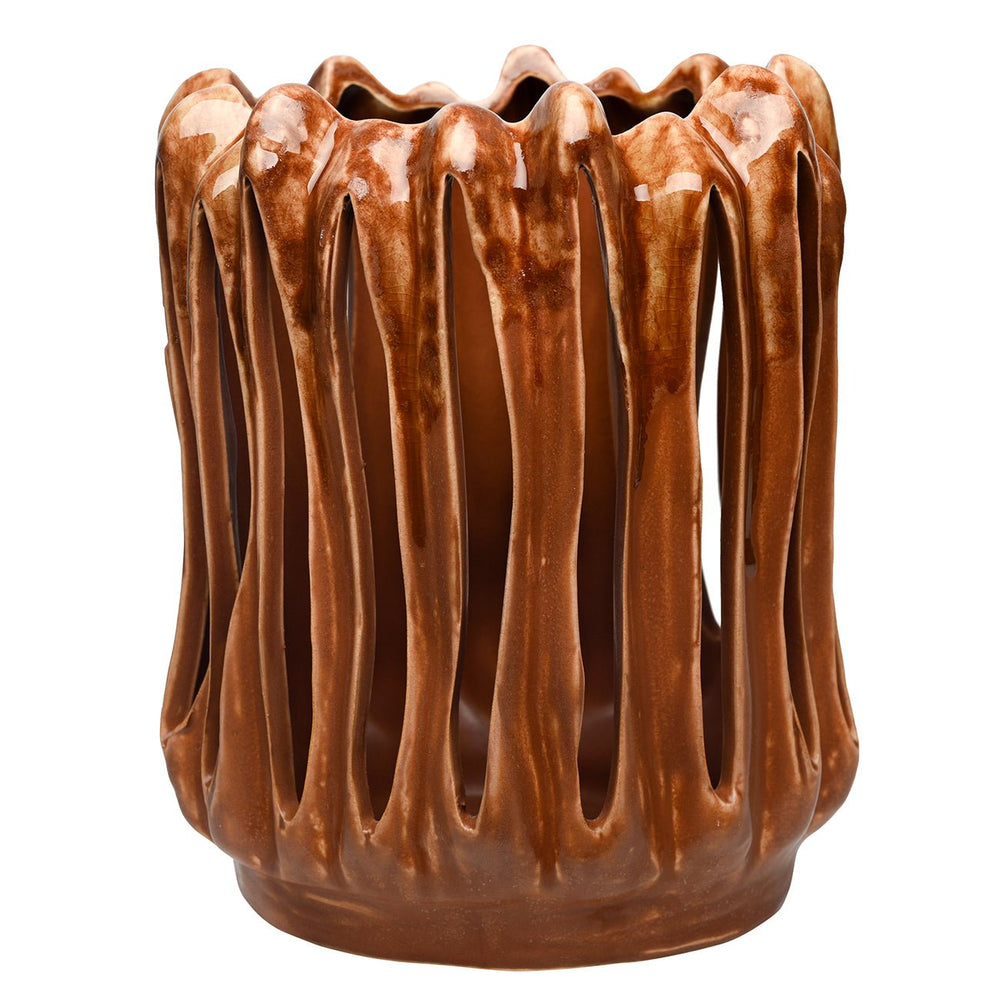 Denton Reactive Glaze Candleholder - XShowhome Limited - Libra