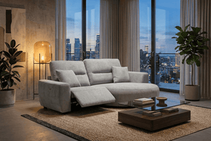 Denver Sofa Grey Electric Recliner Right Hand - XShowhome Limited - Xshowhome