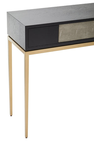Deruta Shagreen Effect One Drawer Console Table - Canwell Interiors Limited - Xshowhome