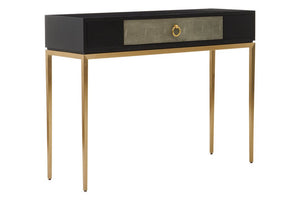 Deruta Shagreen Effect One Drawer Console Table - Canwell Interiors Limited - Xshowhome