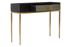 Deruta Shagreen Effect One Drawer Console Table - Canwell Interiors Limited - Xshowhome