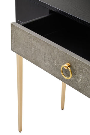 Deruta Shagreen Effect One Drawer Console Table - Canwell Interiors Limited - Xshowhome