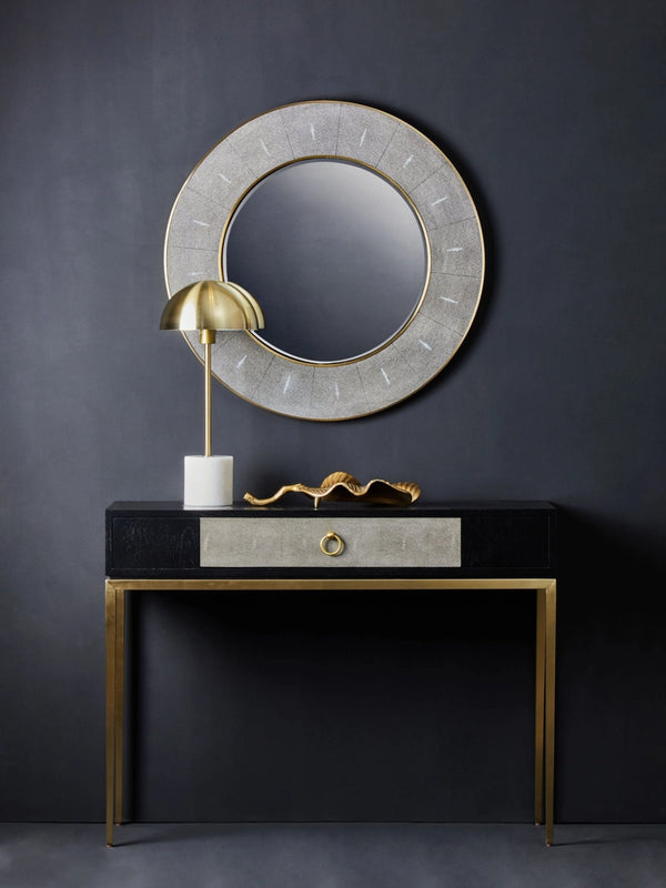 Deruta Shagreen Effect One Drawer Console Table - XShowhome Limited - Xshowhome