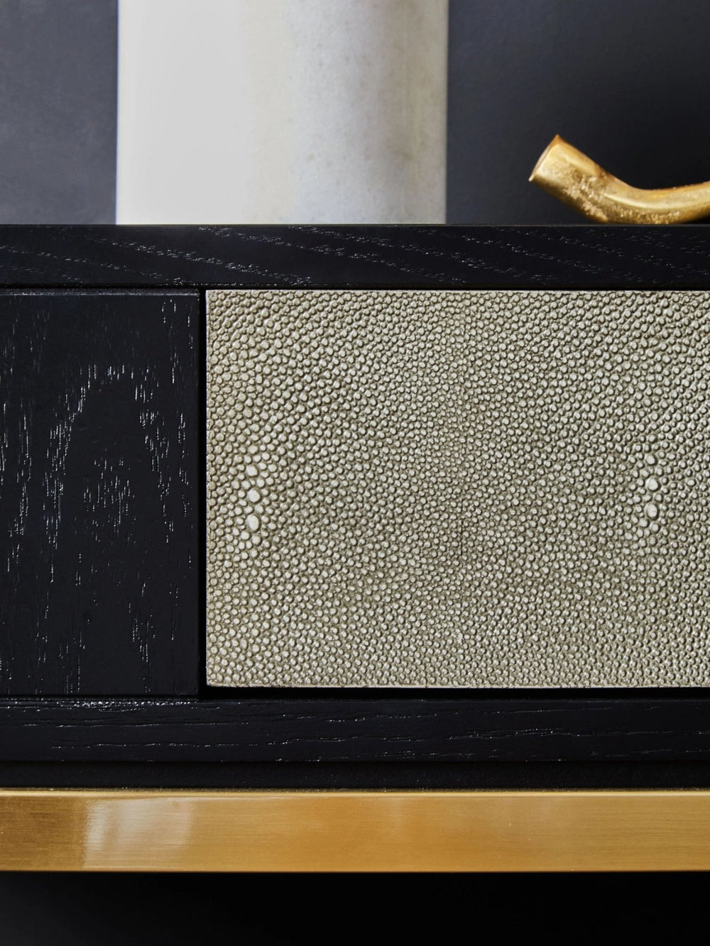 Deruta Shagreen Effect One Drawer Console Table - XShowhome Limited - Xshowhome
