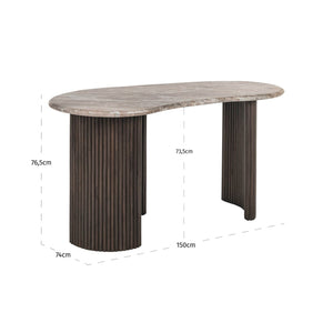 Desk Rashford Blush beige - Canwell Interiors Limited - Richmond
