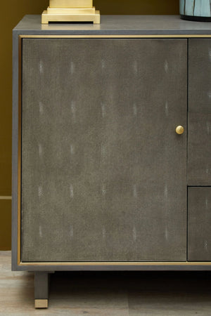 Deskey Grey Shagreen Effect Three Drawer Sideboard - XShowhome Limited - Xshowhome