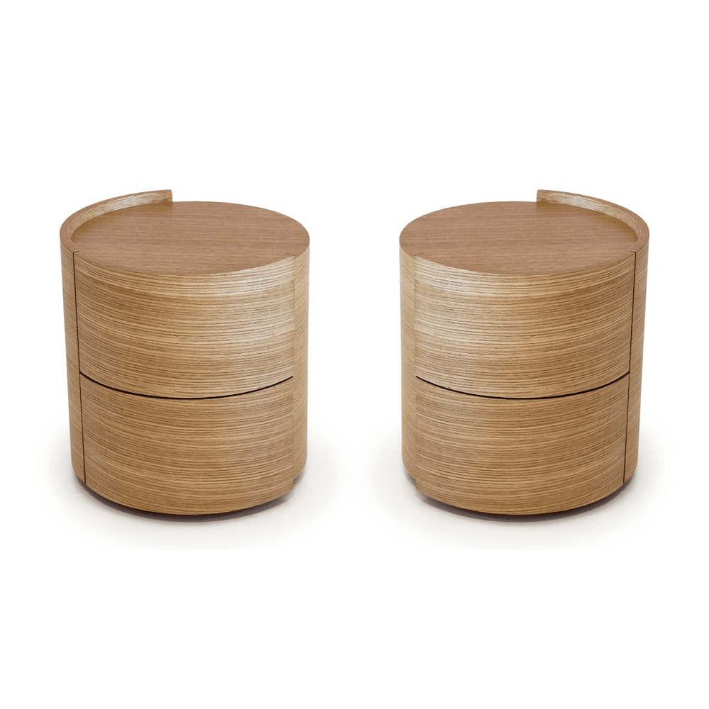 Dexter Bedside Table - Ash Oak - Pair - XShowhome Limited - Tommy Franks