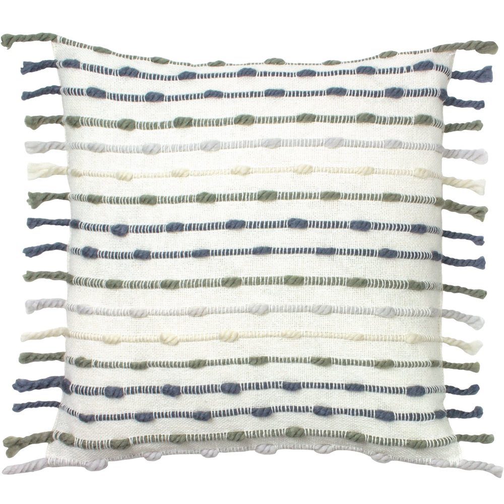 Dhadit 45x45 Feather Filled Cushion Natural & Grey - Canwell Interiors Limited - Riva