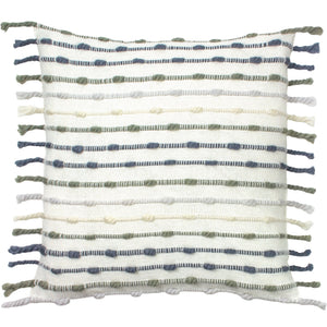 Dhadit 45x45 Feather Filled Cushion Natural & Grey - Canwell Interiors Limited - Riva