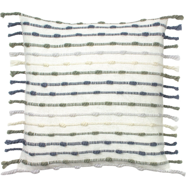 Dhadit 45x45 Feather Filled Cushion Natural & Grey - Canwell Interiors Limited - Riva