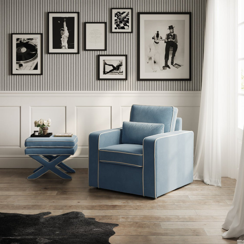 Diego Ice Blue Chair - Canwell Interiors Limited - Canwell