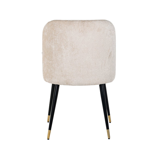 Dining chair Alicia FR white chenille fire retardant - Canwell Interiors Limited - Richmond