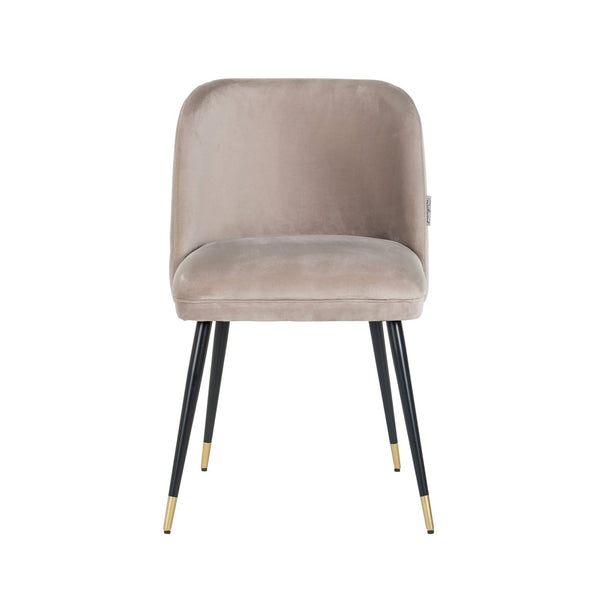 Dining chair Alicia khaki velvet fire retardant - Canwell Interiors Limited - Richmond