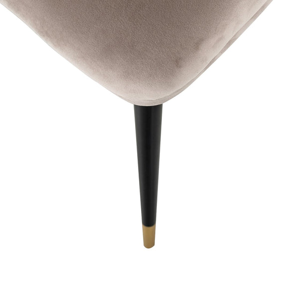 Dining chair Alicia khaki velvet fire retardant - Canwell Interiors Limited - Richmond