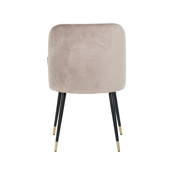 Dining chair Alicia khaki velvet fire retardant - Canwell Interiors Limited - Richmond