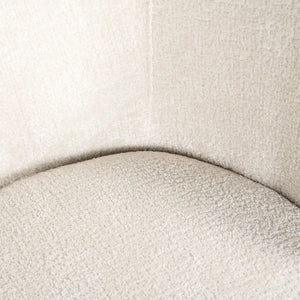 Dining chair Amphara FR white chenille fire retardant - Canwell Interiors Limited - Richmond