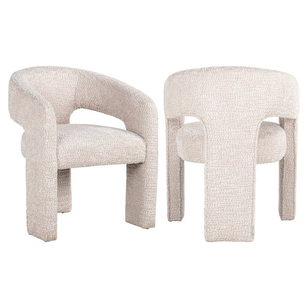 Dining chair Belle lovely cream fire retardant - Canwell Interiors Limited - Richmond