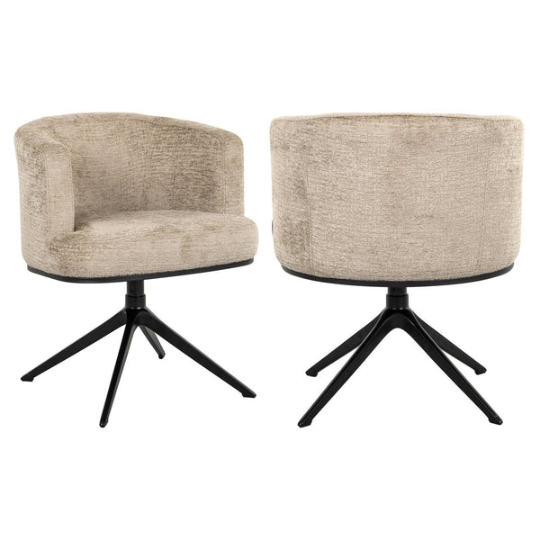 Dining chair Cheyenne desert fusion swivel fire retardant - Canwell Interiors Limited - Richmond