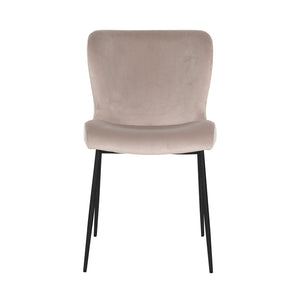 Dining chair Darby khaki velvet fire retardant (Set of 2) - Canwell Interiors Limited - Richmond