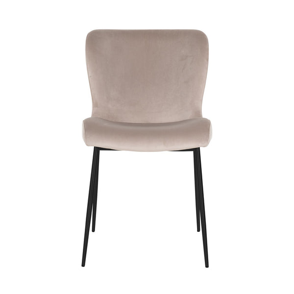 Dining chair Darby khaki velvet fire retardant (Set of 2) - Canwell Interiors Limited - Richmond