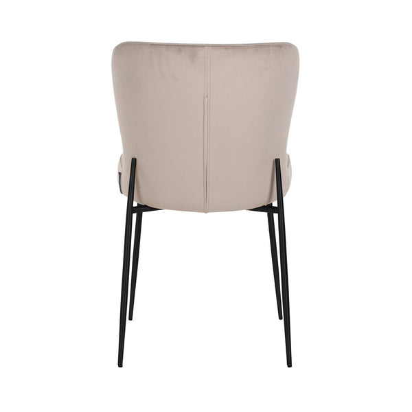 Dining chair Darby khaki velvet fire retardant (Set of 2) - Canwell Interiors Limited - Richmond