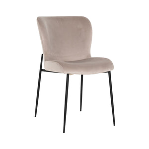 Dining chair Darby khaki velvet fire retardant (Set of 2) - Canwell Interiors Limited - Richmond