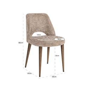 Dining chair Delphine lovely nature fire retardant (Set of 2) - Canwell Interiors Limited - Richmond