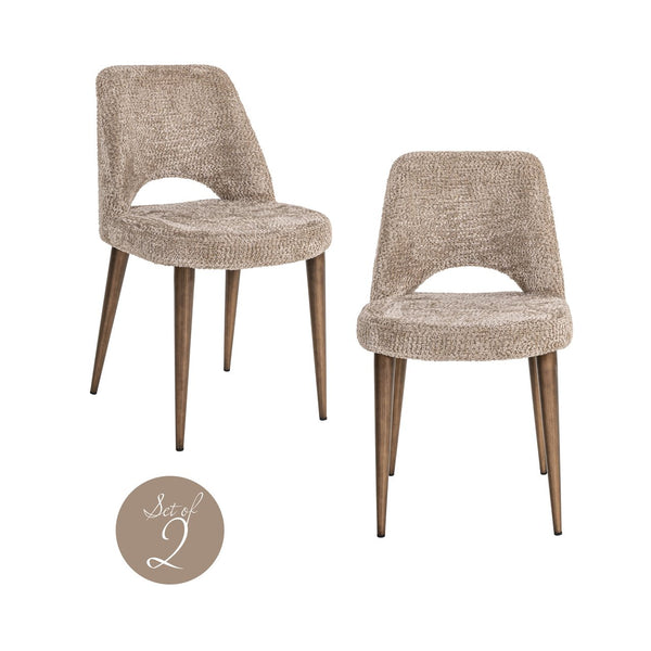 Dining chair Delphine lovely nature fire retardant (Set of 2) - Canwell Interiors Limited - Richmond