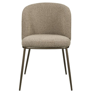 Dining chair Elvi mocca chunky fire retardant (Set of 2) - Canwell Interiors Limited - Richmond